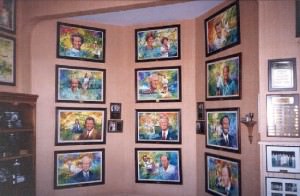 Inductee portraits are painted by renowned artist Wayland Moore, a Belton native