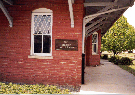 South Carolina Tennis Hall of Fame on the south end of the Belton Depot opened in 1983