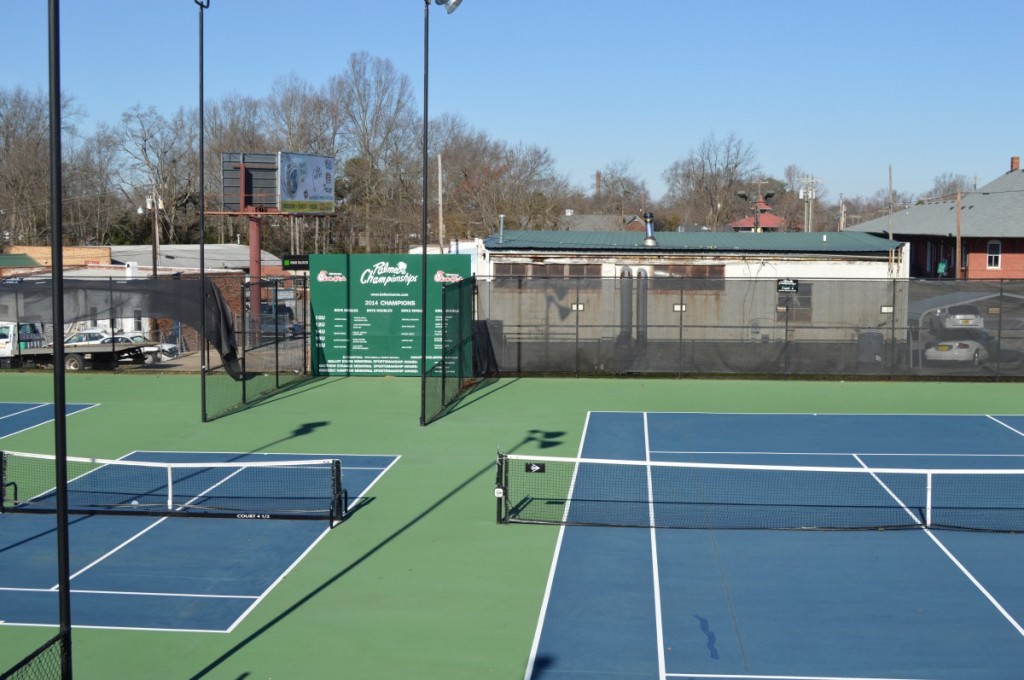 Courts 4, 4 1/2 and 5 at the Belton Tennis Center