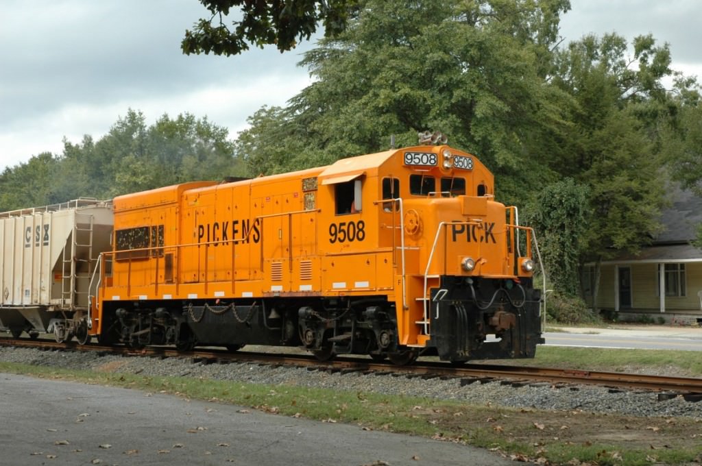 Picken's Railroad trains still pass through Belton several times each day