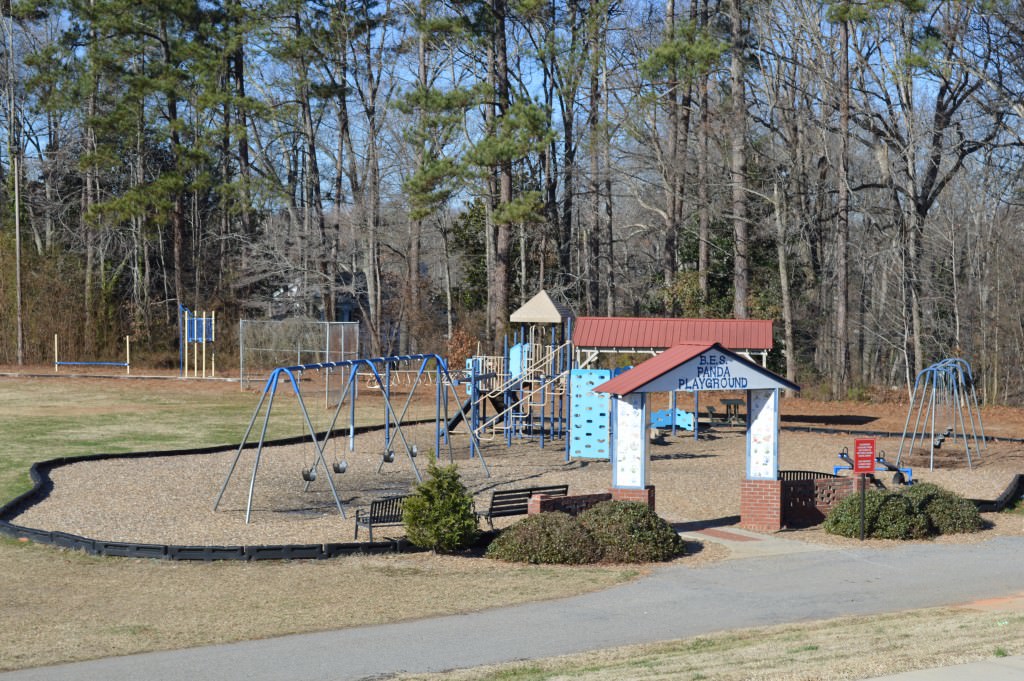 Playground and walking track at Belton Elementary School