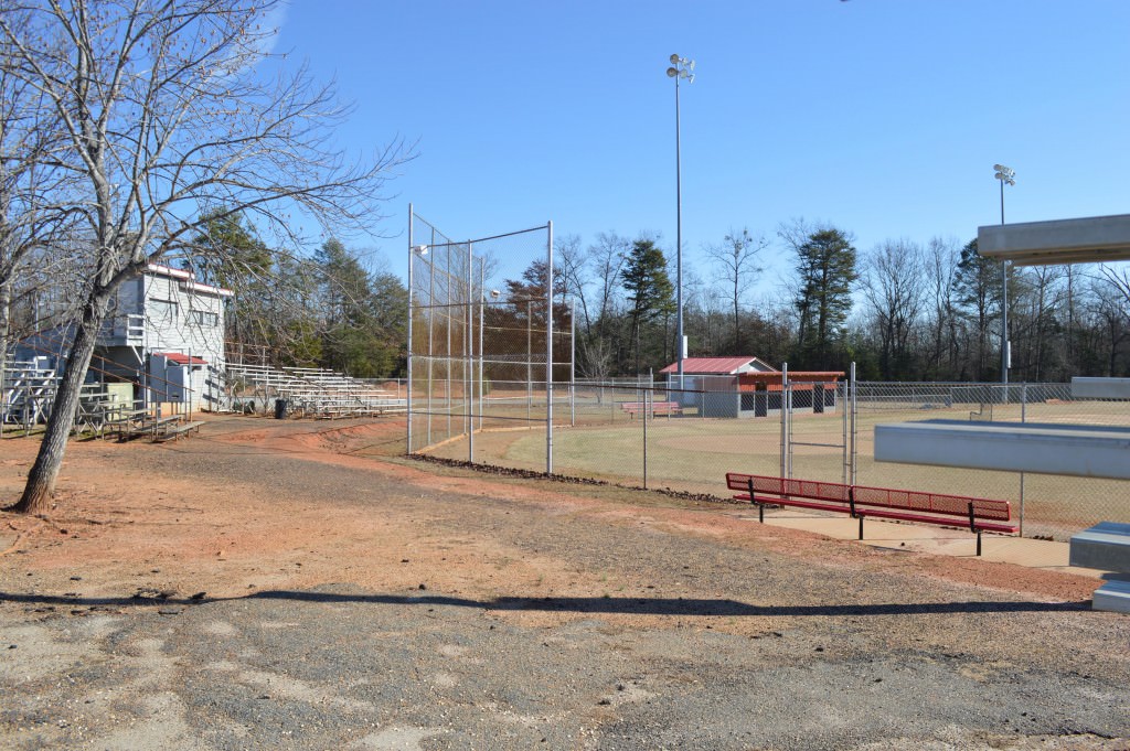 Baseball field at Leda Poore Park