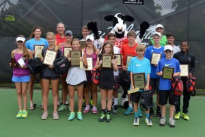 Singles champions, finalist and sportsmanship award recipients